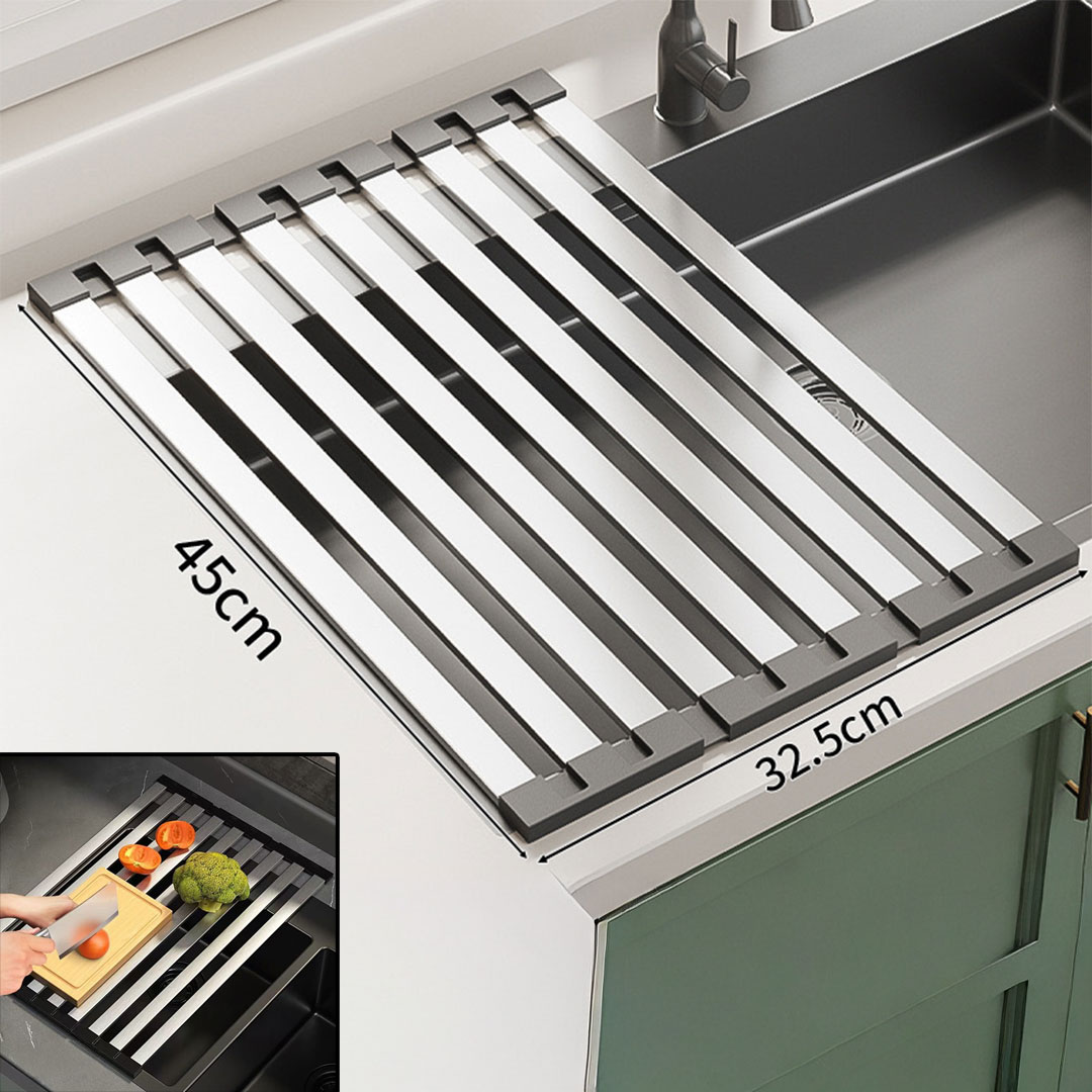 Foldable Drain Rack for Kitchen Dishware 45*32.5