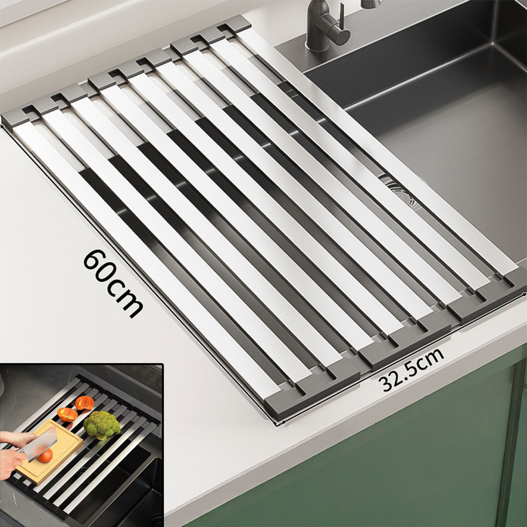 Foldable Drain Rack for Kitchen Dishware 60*32.5
