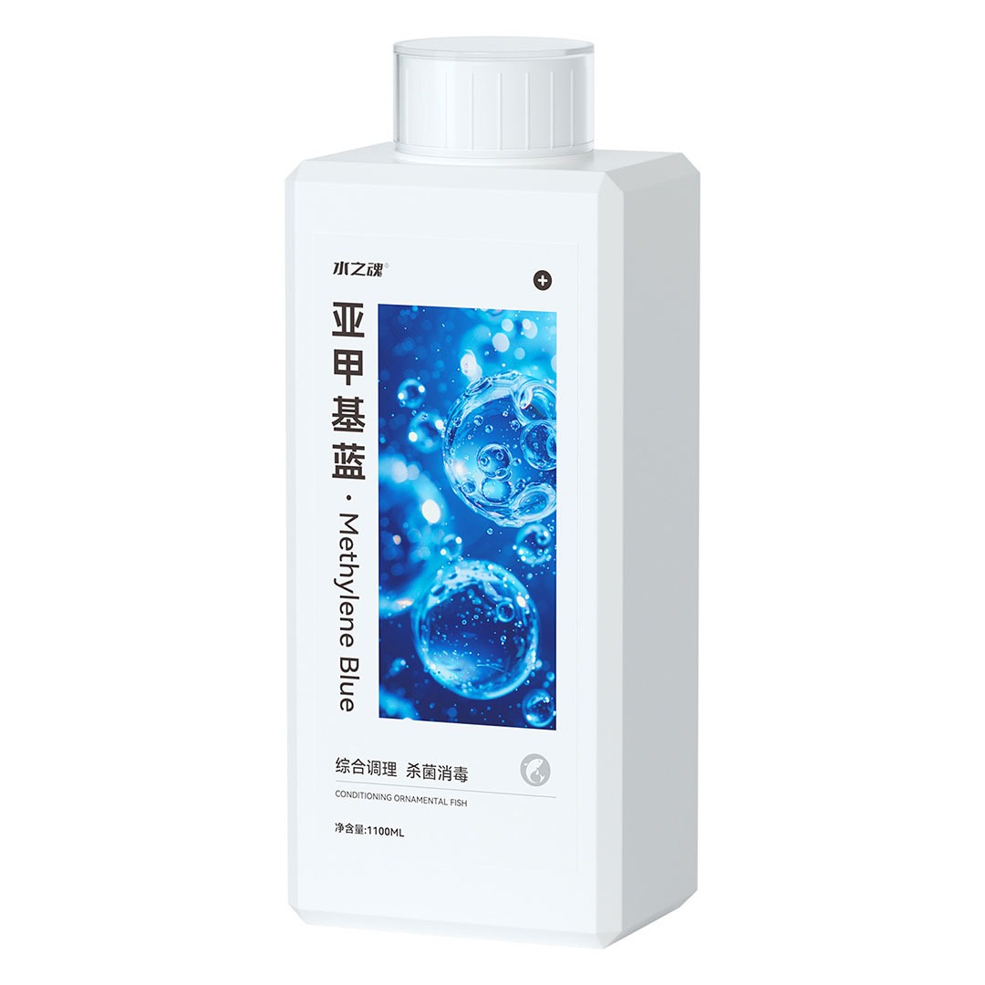 سائل ازرق الميثيلين بسعة 1100مل لاحواض اسماك الزينة