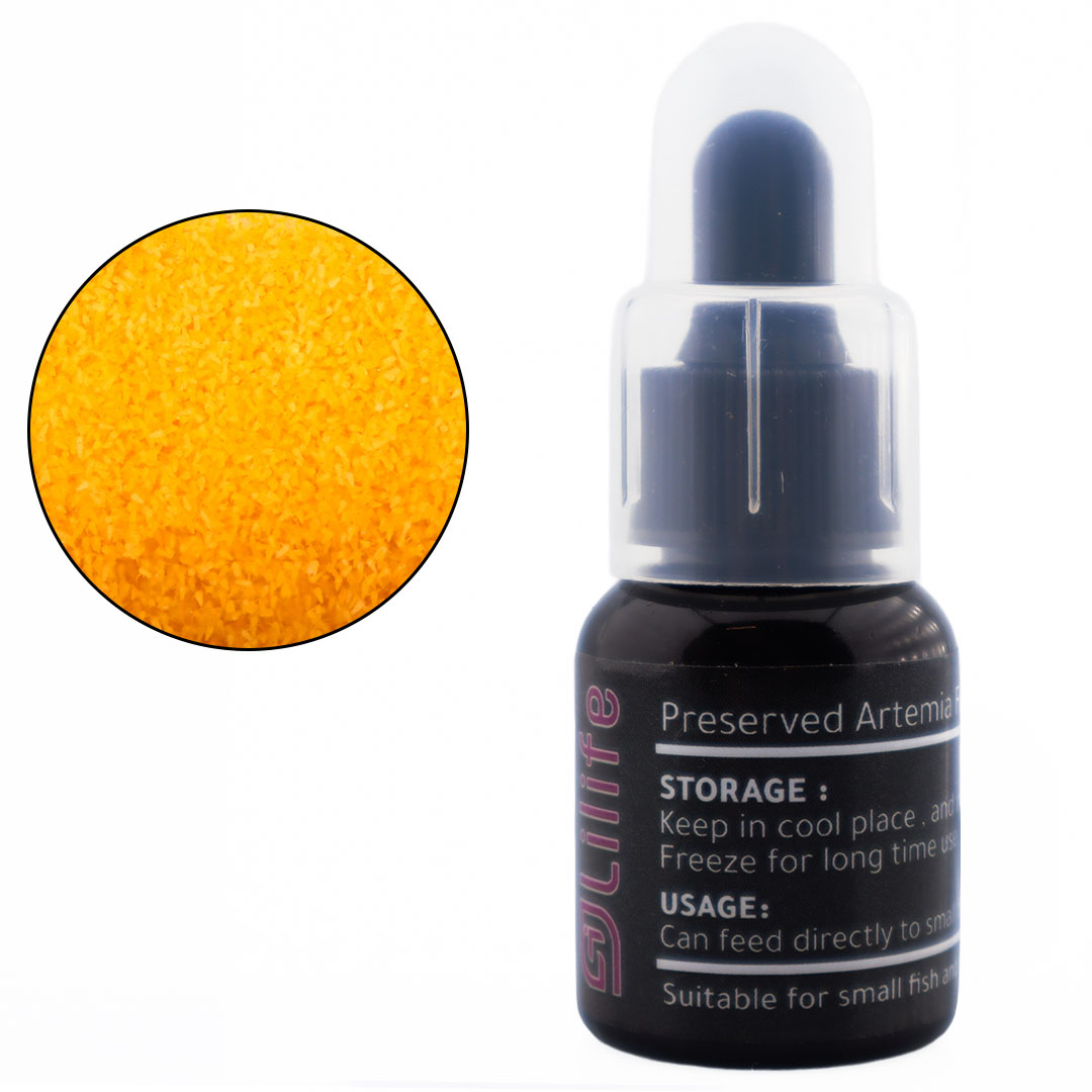 طعام فراخ الاسماك الارتيميا الصغيرة المحفوظة في سائل للتقديم المباشر 25مل