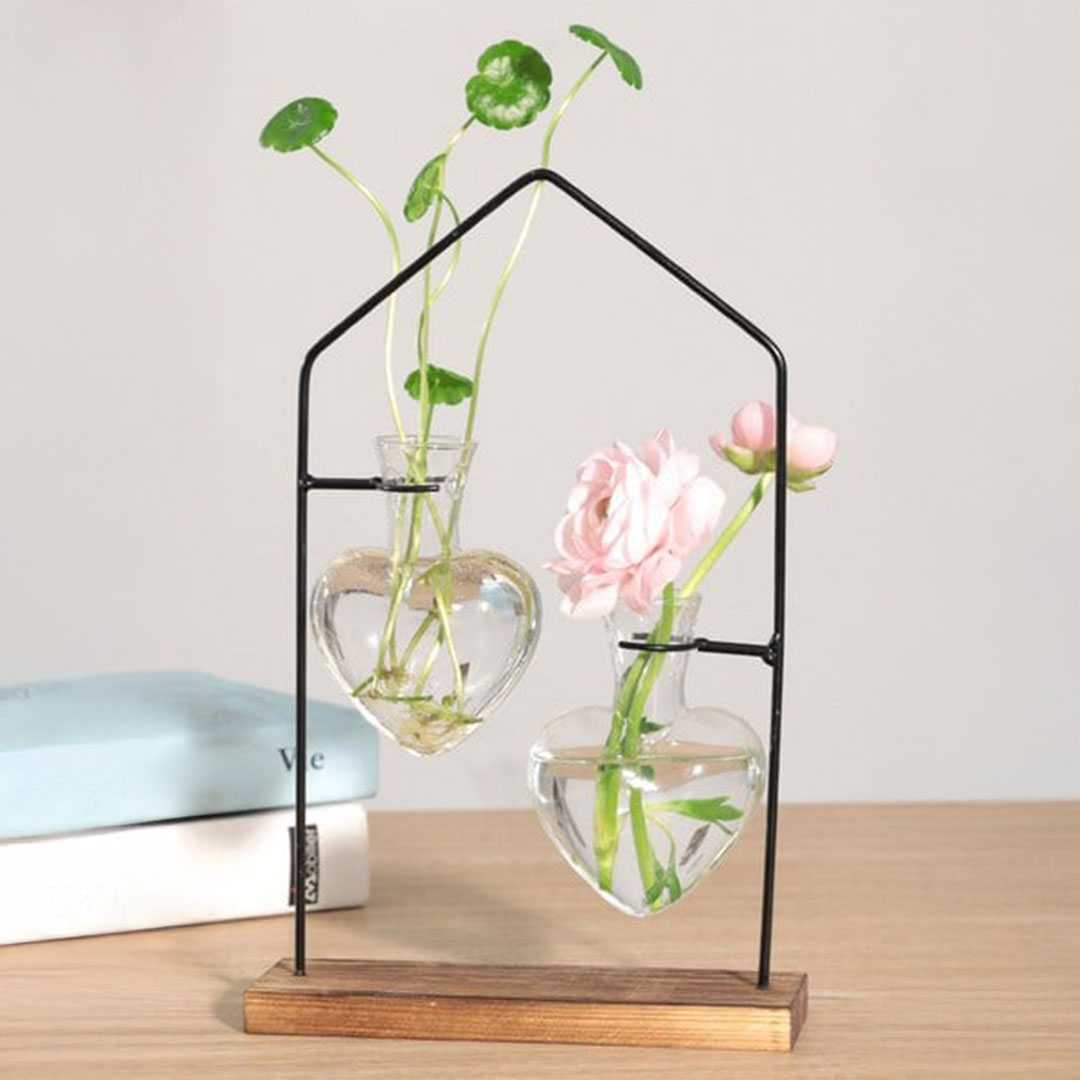 Wood decor water plants base c-131