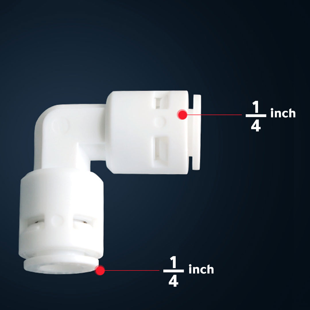 Water tube connector L adapter 1/4 inch H-421