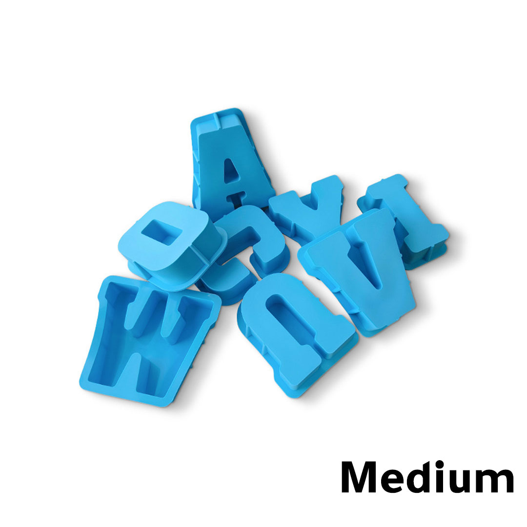 قالب سيليكون حجم متوسط متعدد الاستخدامات اشكال الحروف