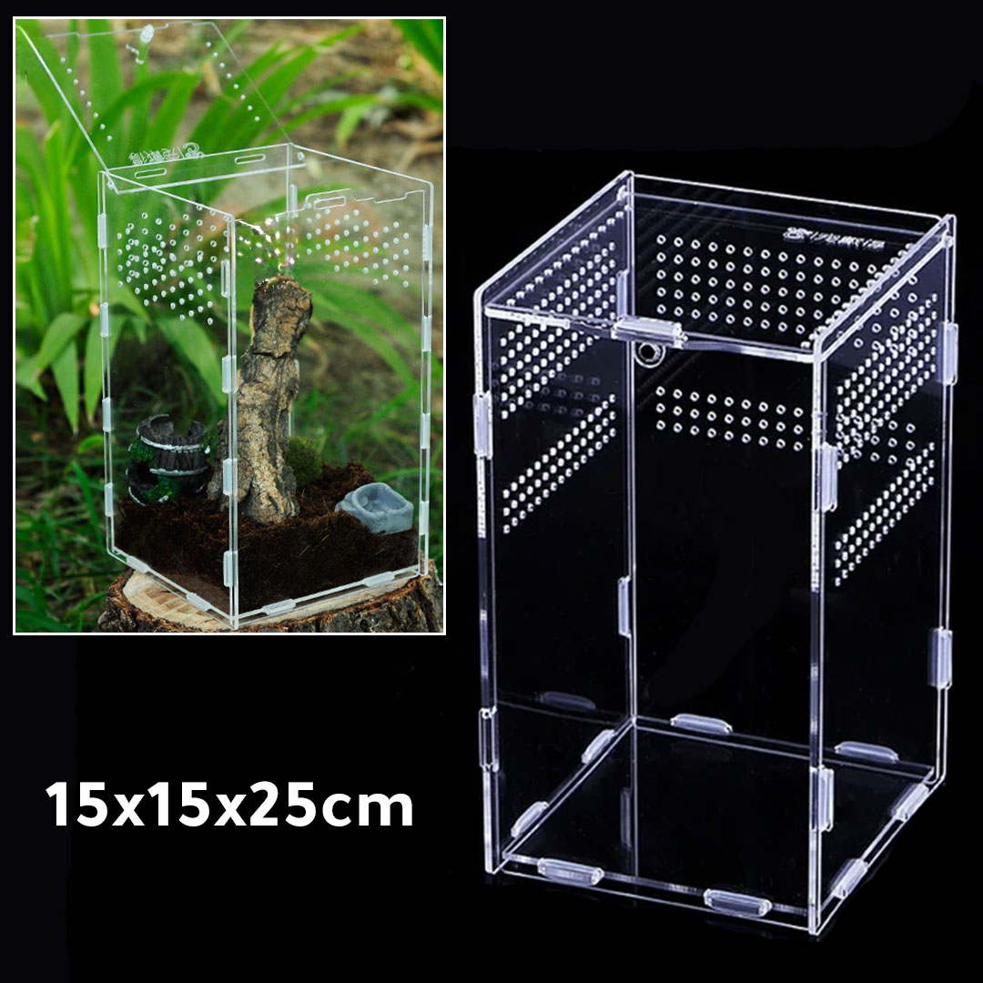 Terrarium acrylic box 15x15x25cm J-1275
