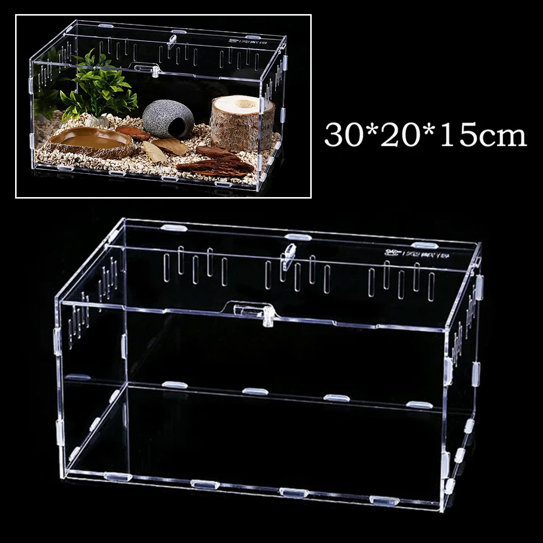 Terrarium acrylic box 30x20x15cm J-1274